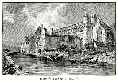 Palácio do Bispo, S. David (gravura) de English School