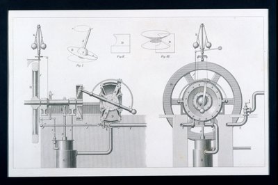 Bishops Rotary Steam ou Disc Engine da Cyclopaedia of Used Arts & Manufactures, editado por Charles Tomlinson, c.1880s de English School