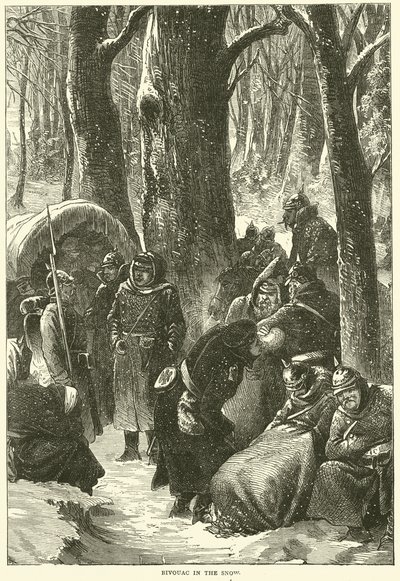 Bivaque na neve, novembro de 1870 de English School