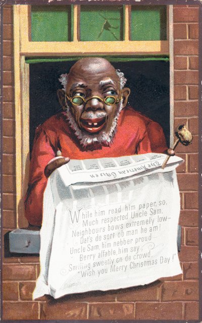 Jornal de leitura do Homem Negro, Cartão de Natal de English School