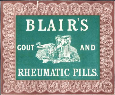 Blairs Gout and Rheumatic Pills de English School