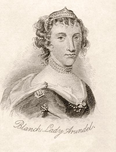 Blanche Somerset, Baronesa Arundell de Wardour, do &39;Crabb&39;s Historical Dictionary&39;, publicado em 1825 de English School