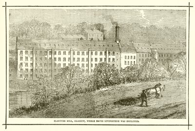 Blantyre Mill, Glasgow, onde David Livingstone foi empregado de English School