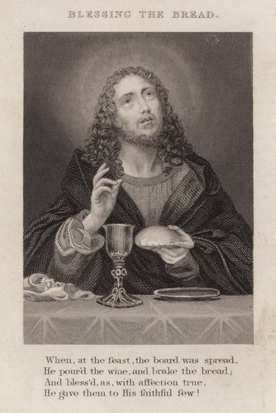 Bênção do pão (gravura) de English School