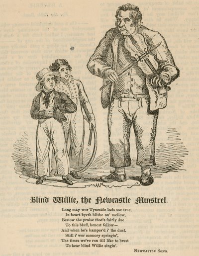 Willie cego, o minstrel de Newcastle de English School