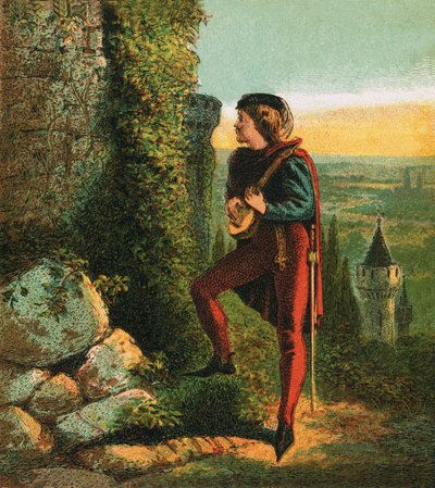 Blondel na prisão de Richard de English School
