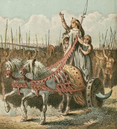 Boadicea e seu exército de English School