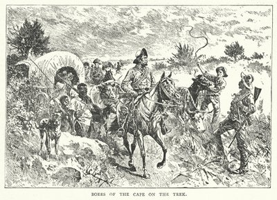 Boers do Cabo na Caminhada (gravura) de English School