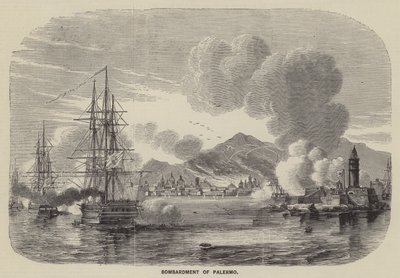 Bombardeamento de Palermo (gravura) de English School