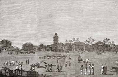 Bombay Green, South Mumbai, Índia, em 1767, de "Uma Breve História do Povo Inglês" por JR Green, publicado em 1893 de English School