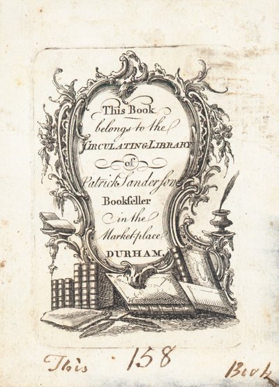 Placa de livro, Patrick Sanderson de English School