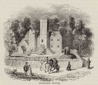 Casa Boscobel (gravura) de English School