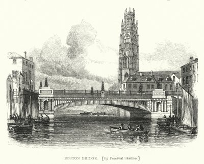 Ponte de Boston (gravura) de English School