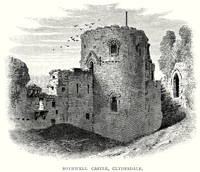 Castelo de Bothwell, Clydesdale (gravura) de English School