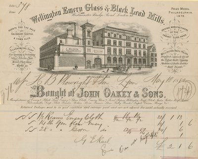 Comprado por John Oakey & Sons de English School