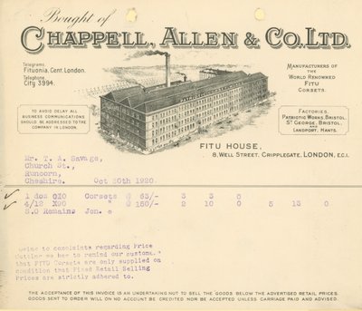 Comprado de Chappell Allen & Co Ltd de English School