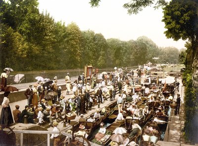 Boulters Lock (foto colorida à mão) de English School