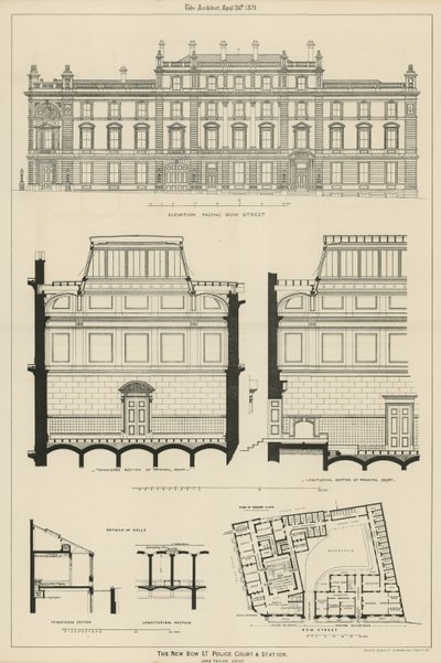Tribunal de polícia de Bow Street e estação de English School