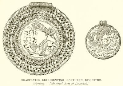 Bracteates Representando Divindades do Norte de English School