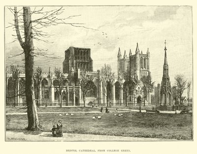 Catedral de Bristol, da faculdade verde de English School