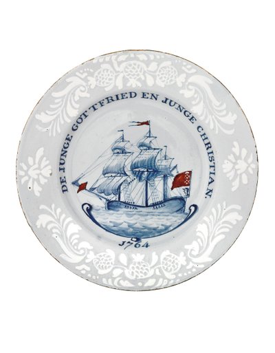 Placa Bristol Delft, provavelmente Richard Frank de Redcliffe de English School