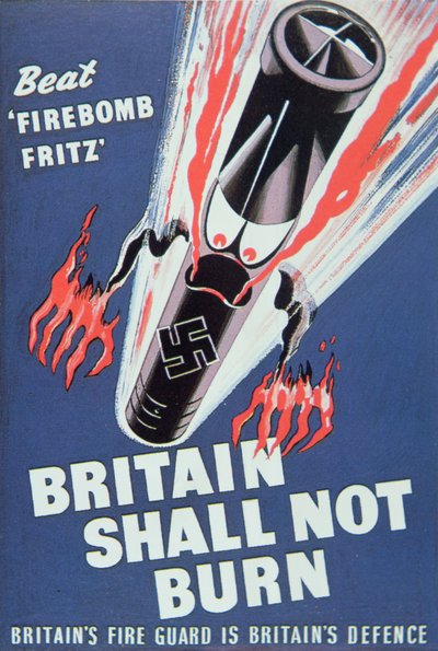 "Britain Shall not Burn" (A Grã-Bretanha não arderá) de English School