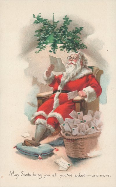 Cartão de Natal britânico de English School
