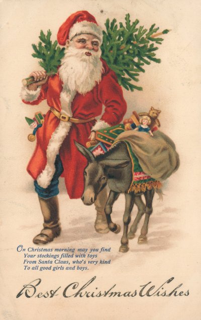 Cartão de Natal britânico de English School