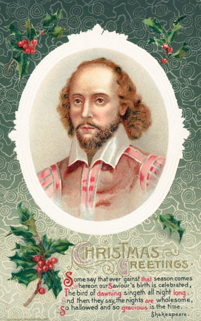 Cartão de Natal britânico de English School