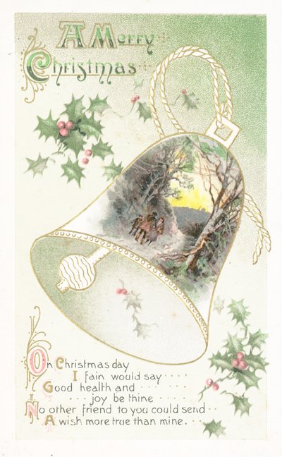 Cartão de Natal britânico de English School