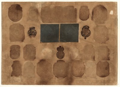 Selos da receita britânica, c.1765 de English School