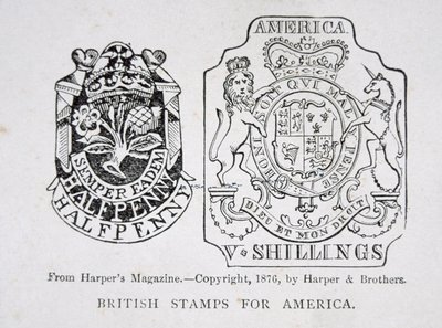 Selos britânicos para a América de English School