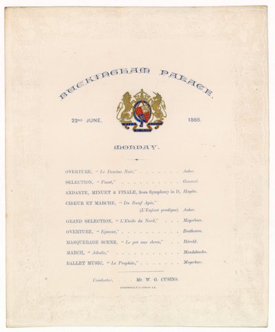 Concerto do Palácio de Buckingham, 22 de junho de 1868 de English School