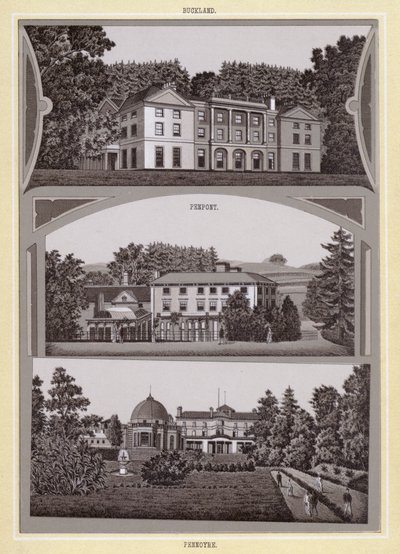 Buckland; Penpont; Pennoyre (litho) de English School