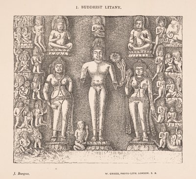 Ladainha Budista, dos templos das cavernas da Índia por James Fergusson e J. Burgess de English School