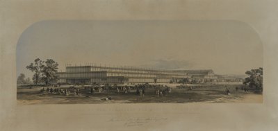 Prédio para a Grande Exposição em Londres, 1851 de English School