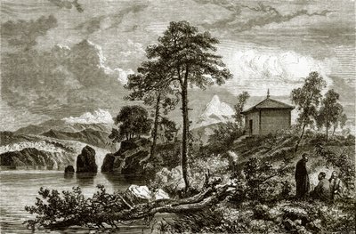 Buriat templo no lago Ikeugun, Mongólia de English School
