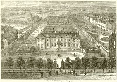 Burlington House, cerca de 1700 de English School