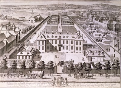 Burlington House em Piccadilly, século XVIII de English School