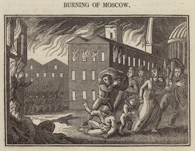 Queima de Moscovo (gravura) de English School