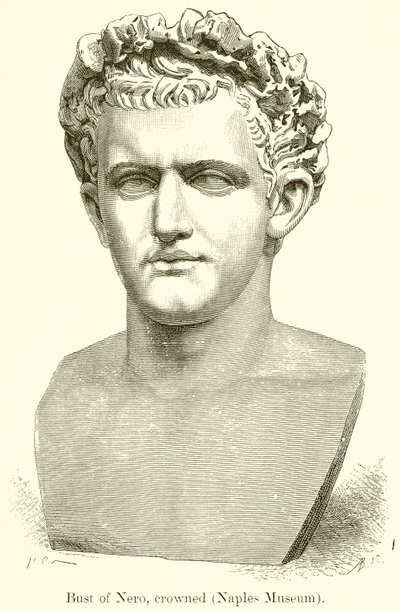 Busto de Nero, coroado de English School