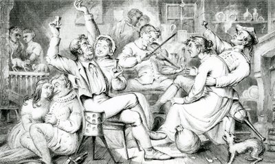 &39;Mas o velho capelão piedoso o deixou na mão, A espada que esqueci por causa da Igreja&39; (gravura) de English School