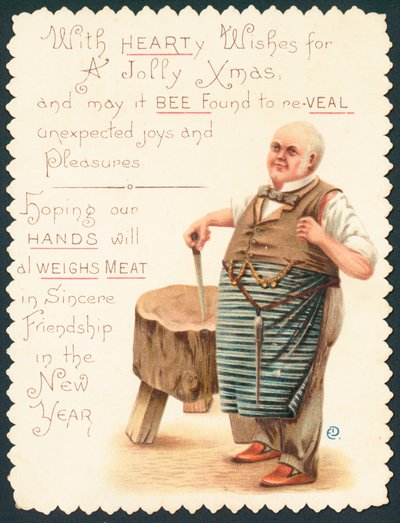 Carniceiro, Cartão De Natal de English School
