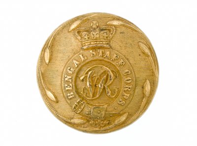 Button, Corpo de Estado-Maior de Bengala, 1861-1876 de English School