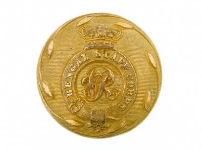 Button, Corpo de Estado-Maior de Bengala, 1861-1876 de English School