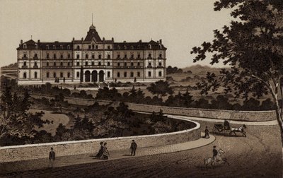 Buxton: O Hotel Palace (litho) de English School