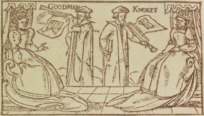 C37 d.47 bi.fii John Knox e Christopher Goodman discutindo com Mark Queen of Scots de English School