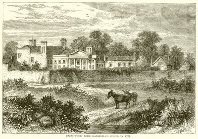 Caen Wood, Lord Mansfields House, em 1785 de English School