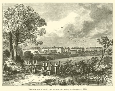 Camden Town from the Hampstead Road, Marylebone de English School