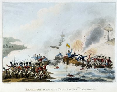 Campanha (Expedição) do Egito (1798-1801): Desarrolhamento do exército inglês no Egito, 8 de março de English School